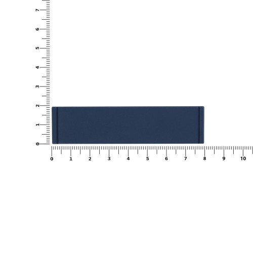 Лейбл из ПВХ Dzeta, S, темно-синий