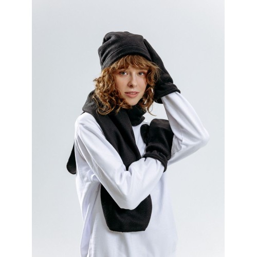 Шарф Fleecy, черный