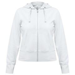 Толстовка женская Hooded Full Zip белая