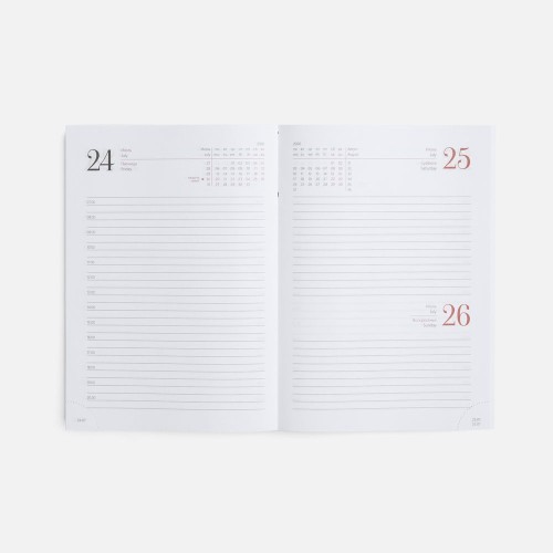 Ежедневник New Nebraska, датированный, черный