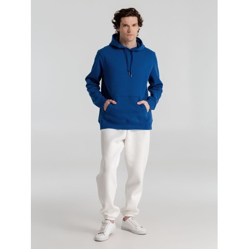 Толстовка с капюшоном унисекс King, ярко-синяя