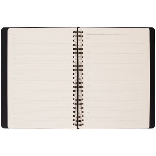 Ежедневник Spring Urban на заказ, недатированный, черный