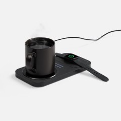 Беспроводное зарядное устройство с подогревом кружки Hot Task, черное