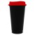 Стакан с крышкой Color Cap Black, черный с красным Стакан с крышкой Color Cap Black, черный с красным