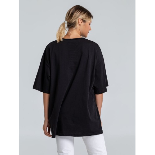 Футболка оверсайз «Чистая соль», черная