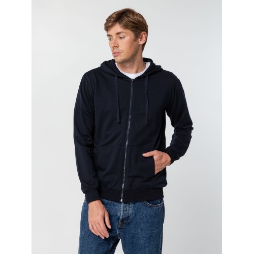 Толстовка на молнии с капюшоном Siverga 2.0, темно-синяя