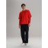 Футболка оверсайз с двойным рукавом Kosmos, красная