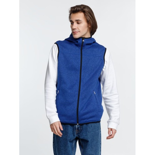 Жилет с капюшоном унисекс Gotland, синий