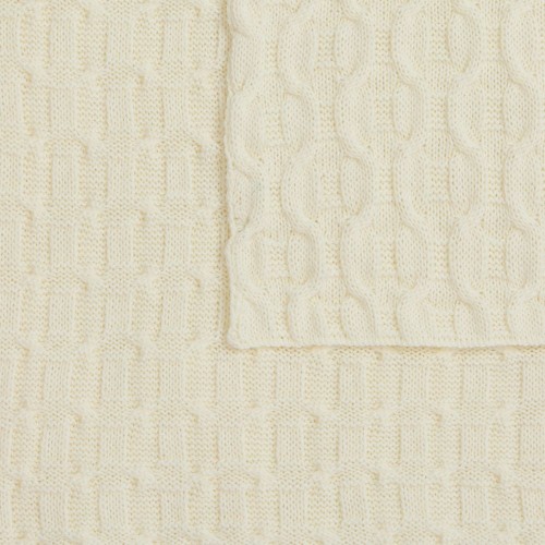 Плед Braidera, белый (молочный)