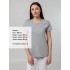 Футболка женская T-bolka Stretch Lady, серый меланж