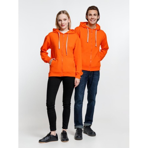 Толстовка на молнии с капюшоном Siverga, оранжевая