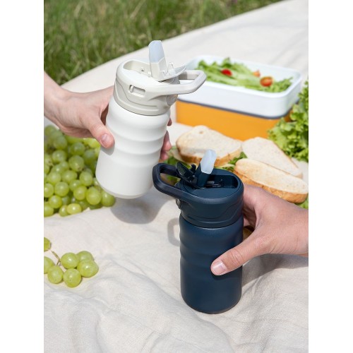 Термобутылка Fujisan 2.0 без логотипа, белая (молочная)