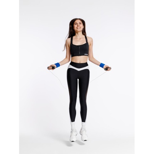 Скакалка скоростная Arriba, черная с серым