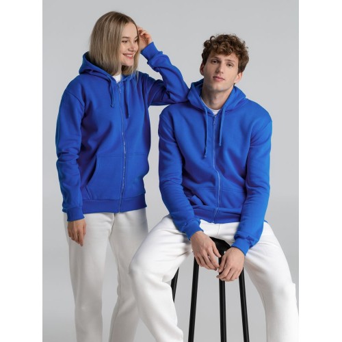 Толстовка на молнии с капюшоном Siverga Heavy 2.0, ярко-синяя
