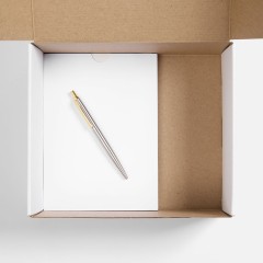 Набор «Планы на счастье», белый с золотистым