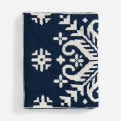 Шарф Wintertude L, синий с белым