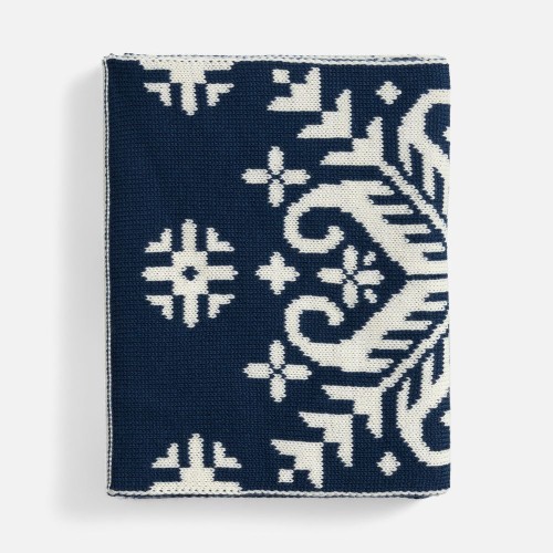 Шарф Wintertude L, синий с белым