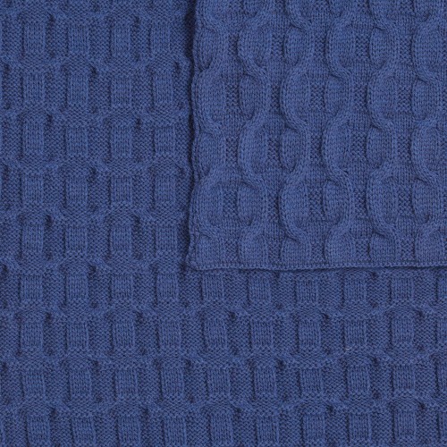 Плед Braidera, синий (черника)