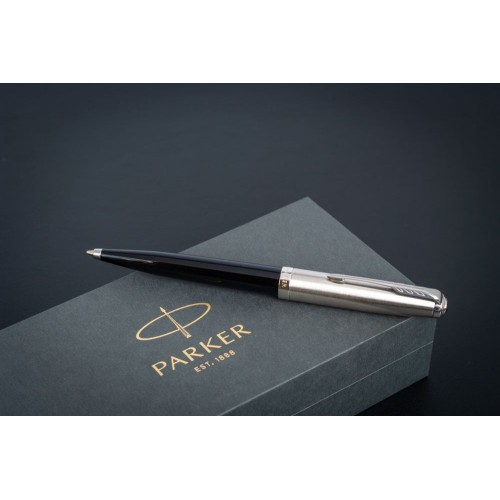 Ручка шариковая Parker 51 Black CT, черная