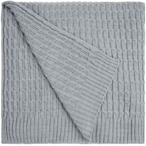 Плед Slumberland, серебристо-серый меланж