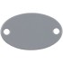 Шильдик металлический Alfa Oval, серый