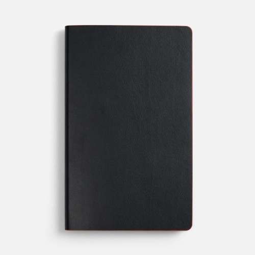 Ежедневник Trait, недатированный, черный с красным