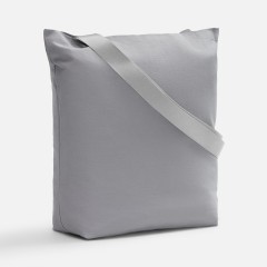 Шопер B5, серый с широкими серыми ручками