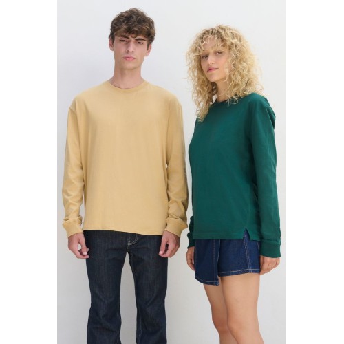 Футболка унисекс с длинным рукавом Pioneer LSL, бежевая