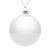 Елочный шар Finery Gloss, 10 см, глянцевый белый