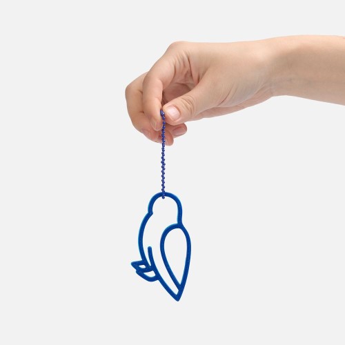 Подвеска «Сова», 3D-печать, синяя