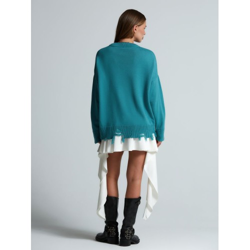 Свитер оверсайз Tricksy Net Grunge на заказ, акрил