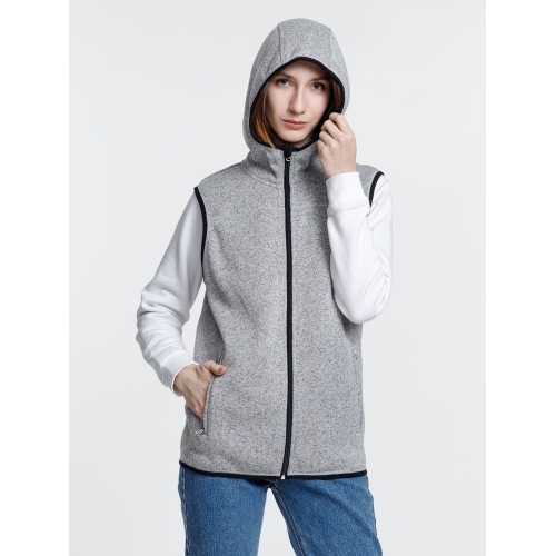 Жилет с капюшоном унисекс Gotland, серый