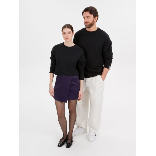 Лонгслив унисекс Siluetti Fuori, черный