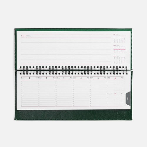 Планинг Faro, датированный, зеленый