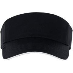 Козырек Ace, черный с белым