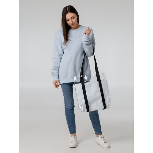 Шопер Clarity с белым органайзером, прозрачный