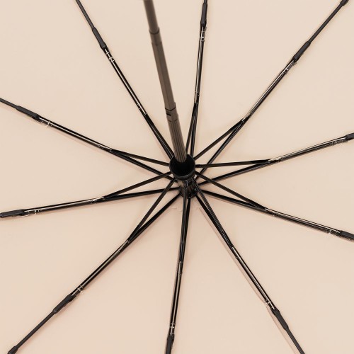 Зонт складной Cloudburst в подарочной упаковке, бежевый