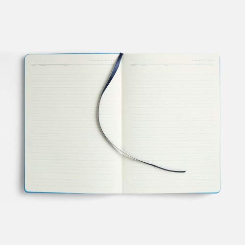 Ежедневник Doppio, недатированный, синий с голубым