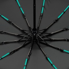 Зонт складной с УФ-защитой Ribstar, черный