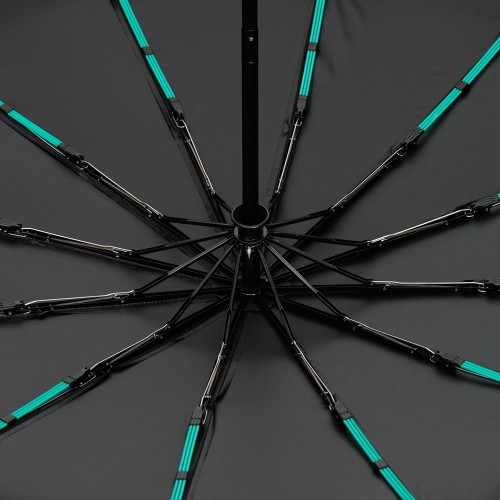 Зонт складной с УФ-защитой Ribstar, черный