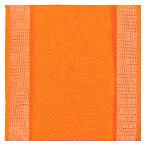 Лейбл тканевый Epsilon, L, оранжевый неон