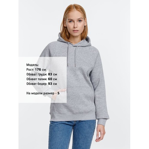 Толстовка унисекс Stellar, серый меланж