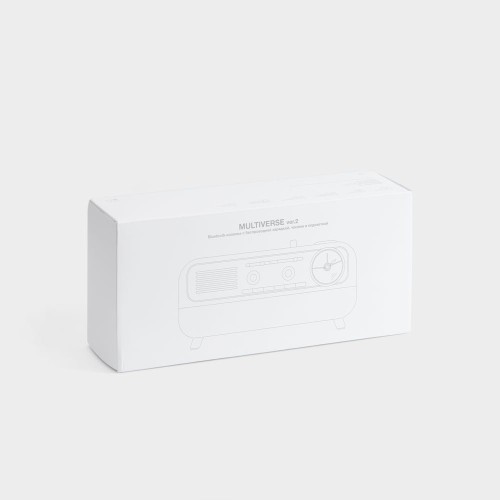 Bluetooth-колонка с беспроводной зарядкой, часами и подсветкой Multiverse, ver.2