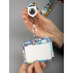 Лента для бейджа с ретрактором TapePrint на заказ