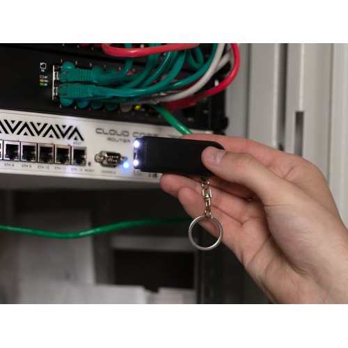 Брелок-фонарик Lens Ray, черный