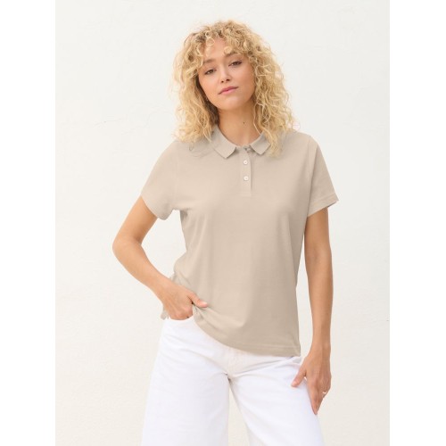 Рубашка поло женская Pulse Women, бежевая (льняная)