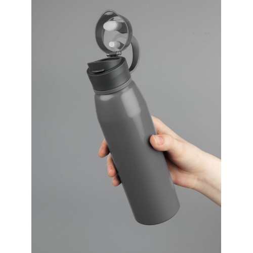 Бутылка для воды Billy Gym, матовая серая