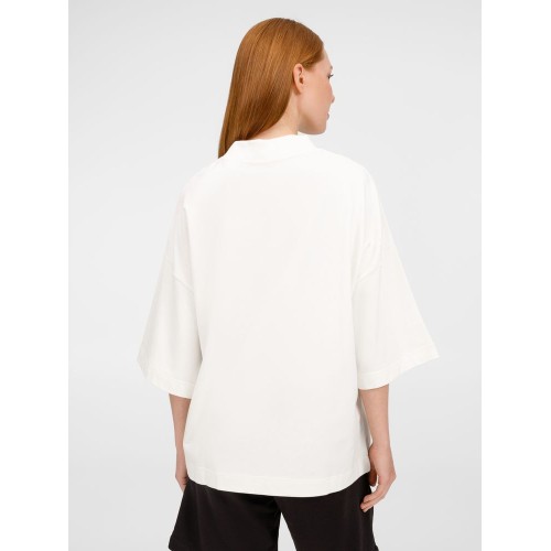 Футболка оверсайз унисекс T9, молочно-белая