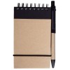 Блокнот на кольцах Eco Note с ручкой, черный Блокнот на кольцах Eco Note с ручкой, черный