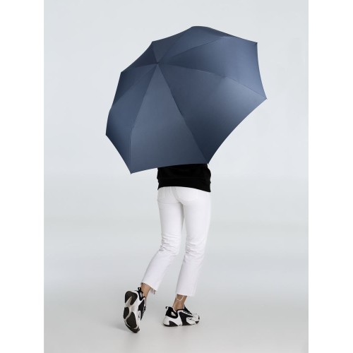 Зонт складной Fiber, темно-синий